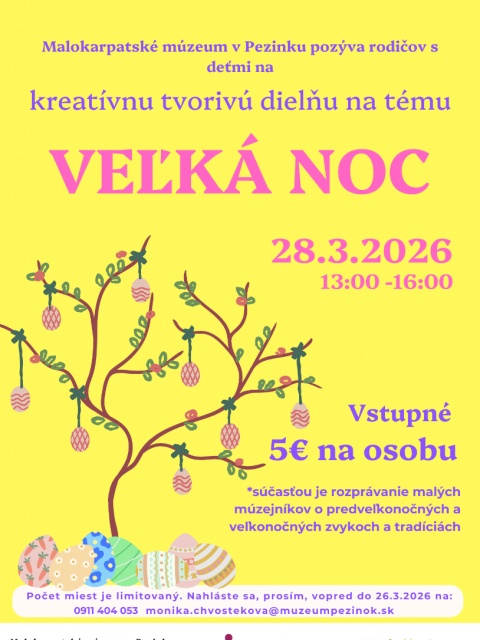 Kreatívna tvorivá dielňa  - Veľká noc