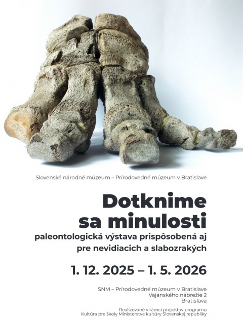 Dotknime sa minulosti: paleontologická výstava prispôsobená pre nevidiacich a slabozrakých