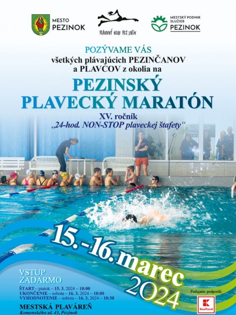 Pezinský plavecký maratón XV. ročník